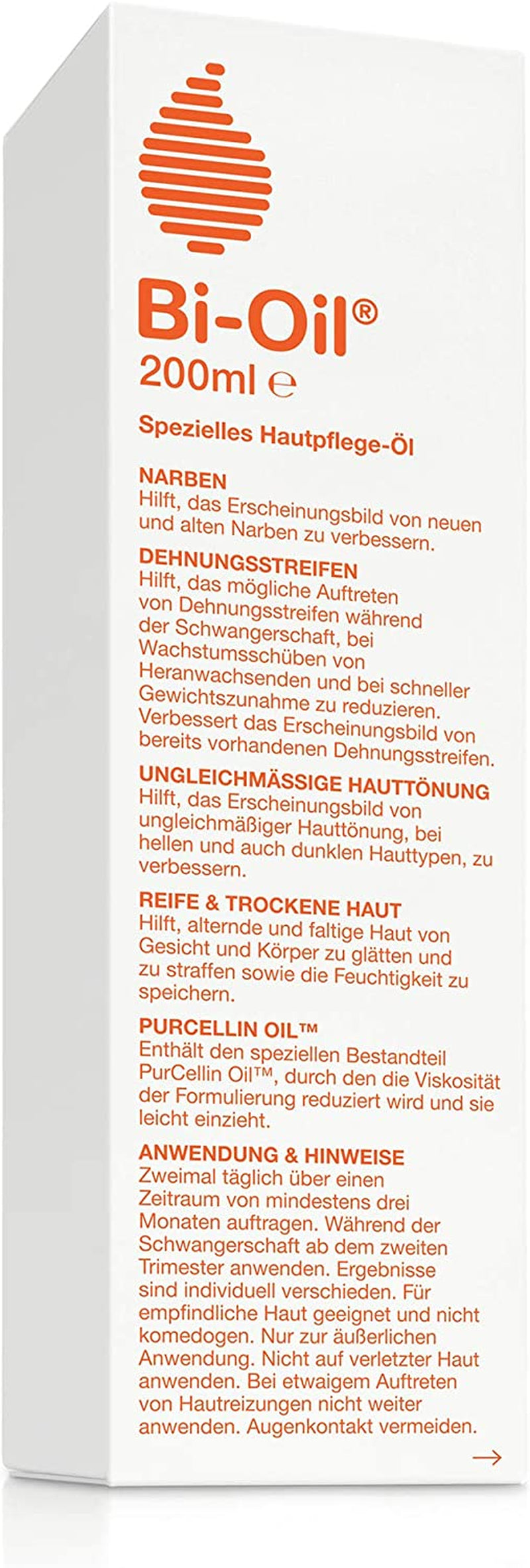 Bi-Oil® Con Vitamina A, Aceite Especial Para El Cuidado De La Piel Ayuda a Aliviar Las Estrías Y Cicatrices Ayuda Con La Piel Seca Y Con El Tono Desigual De La Piel, 200 Ml