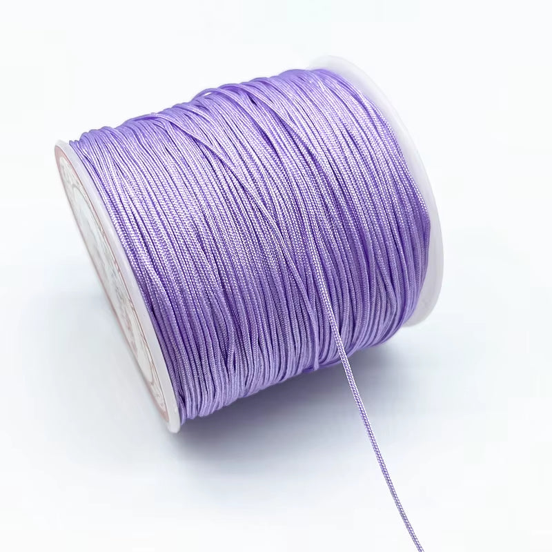 100M/Roll 0.8Mm Nylon Cord Thread Chinese Knot Macrame Cord Bracelet Braided String DIY Tassels Beading Shamballa String Thread