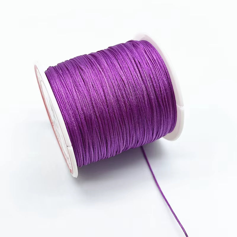 100M/Roll 0.8Mm Nylon Cord Thread Chinese Knot Macrame Cord Bracelet Braided String DIY Tassels Beading Shamballa String Thread