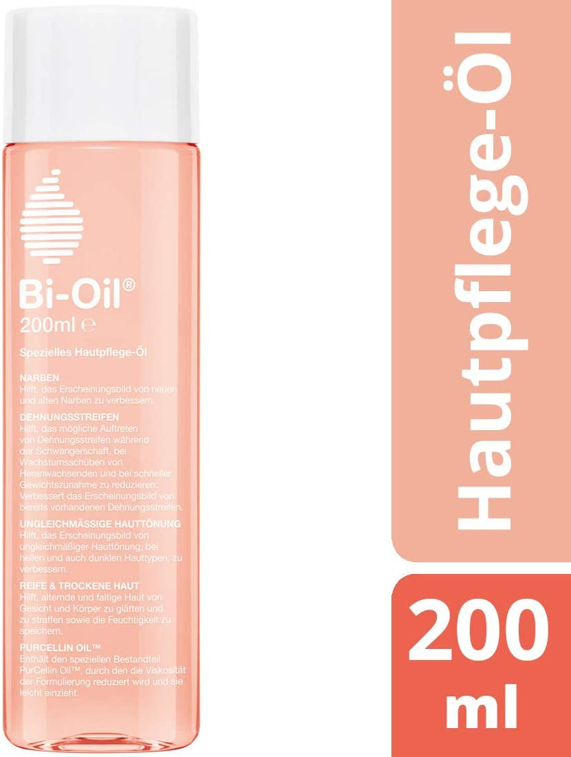 Bi-Oil® Con Vitamina A, Aceite Especial Para El Cuidado De La Piel Ayuda a Aliviar Las Estrías Y Cicatrices Ayuda Con La Piel Seca Y Con El Tono Desigual De La Piel, 200 Ml