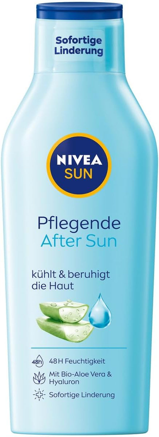 Pflegende after Sun Lotion - Loción Para El Cuidado De La Piel Después Del Sol (400 Ml) Con Efecto Calmante, Con Aloe Vera Orgánico Y Ácido Hialurónico Para Una Hidratación De 48 Horas