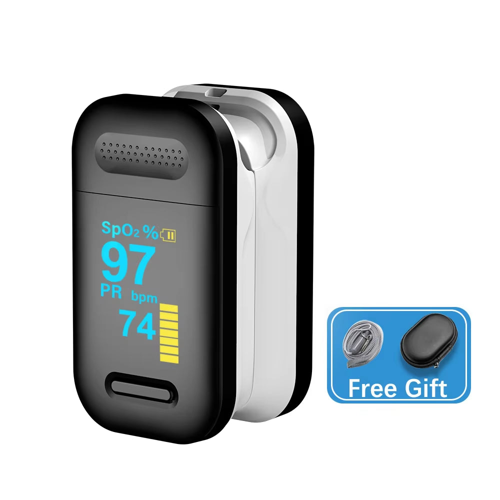 Medical Finger Pulse Oximeter Blood Oxygen Saturation Meter Heart Rate OLED Oximetro De Dedo Monitor Health Care