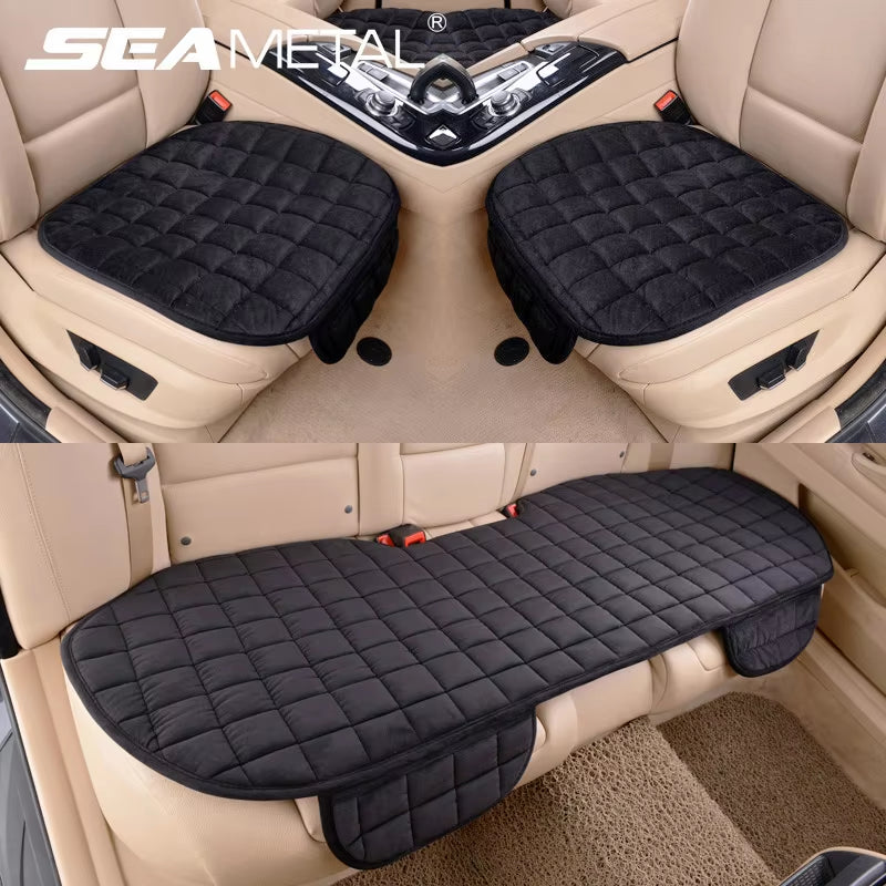 Winter Plush Car Seat Cover Warm Soft Auto Seat Cushion anti Slip Chair Protector Pad Universal for Most Car Models