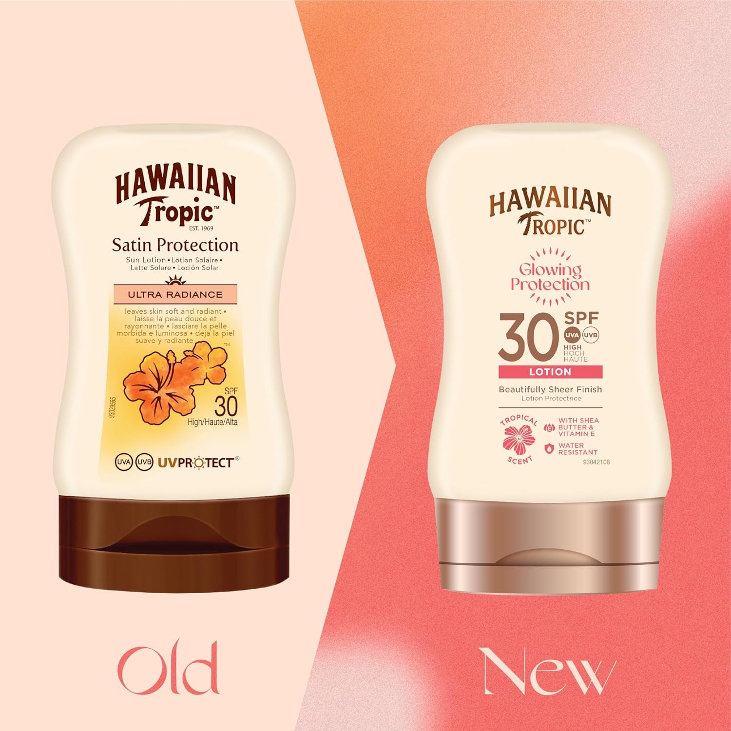 Hawaiian Tropic Satin Protection MINI Ultra Radiance - Loción Solar De Protección Alta SPF 30 , Protege Y Suaviza La Piel , Fragancia Frutas Tropicales , Formato Viaje 100 Ml