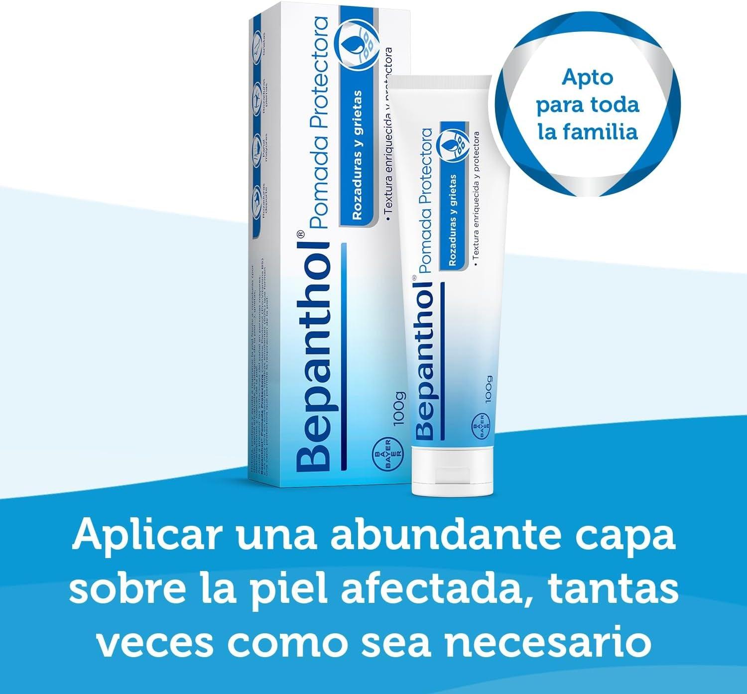 Bepanthol Pomada Protectora Hidratante, Protege Y Regenera La Piel Seca, Irritada O Sensibilizada Por Factores Externos, 100 G