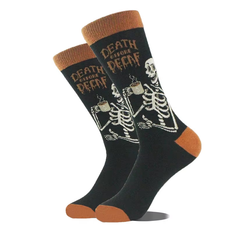 Cotton Happy Funny Socks Men Alien Planet Shark Crazy Design Sokken Unisex Novelty Dinosaur Crew Skateboard Calcetines Hombre