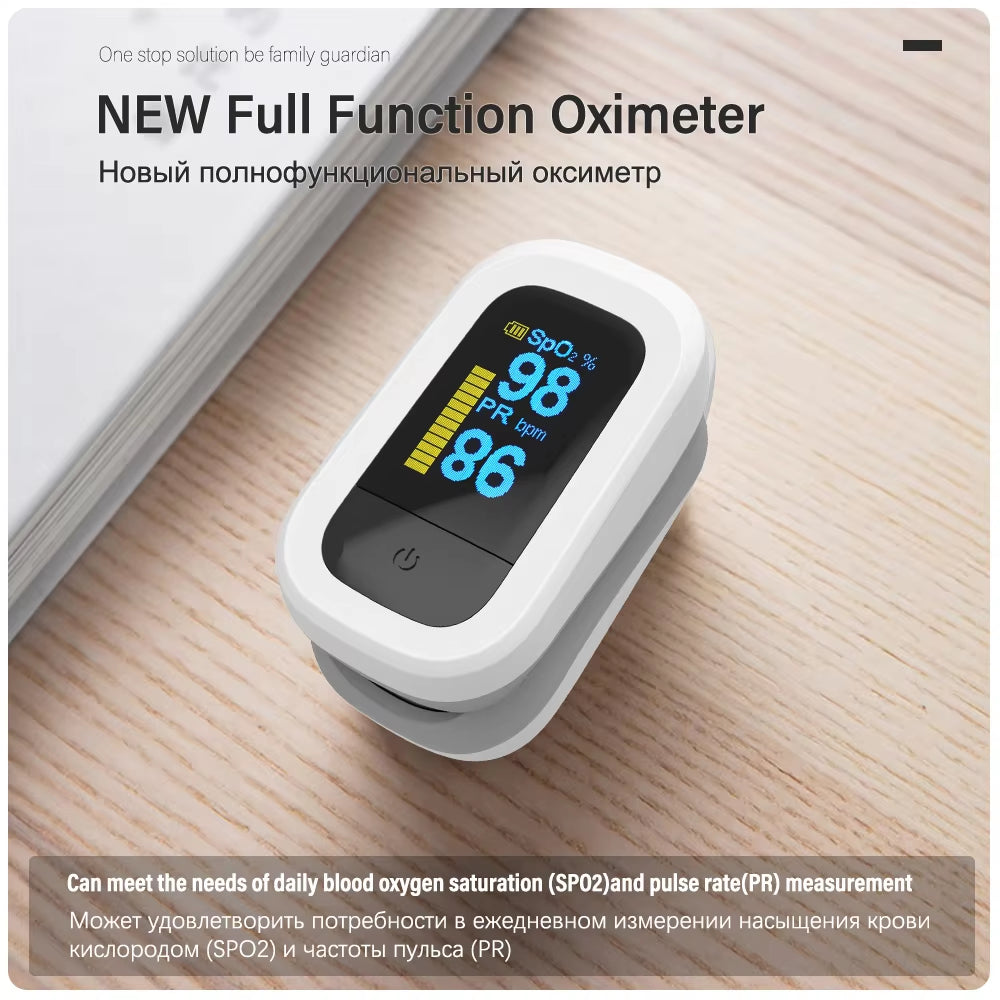 Medical Finger Pulse Oximeter Blood Oxygen Saturation Meter Heart Rate OLED Oximetro De Dedo Monitor Health Care