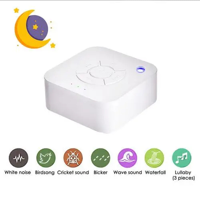 Baby Toy White Noise Machine with Night Light Timer and Memory Function Home Office Baby and Travel Portable Sleep Meter Therapy