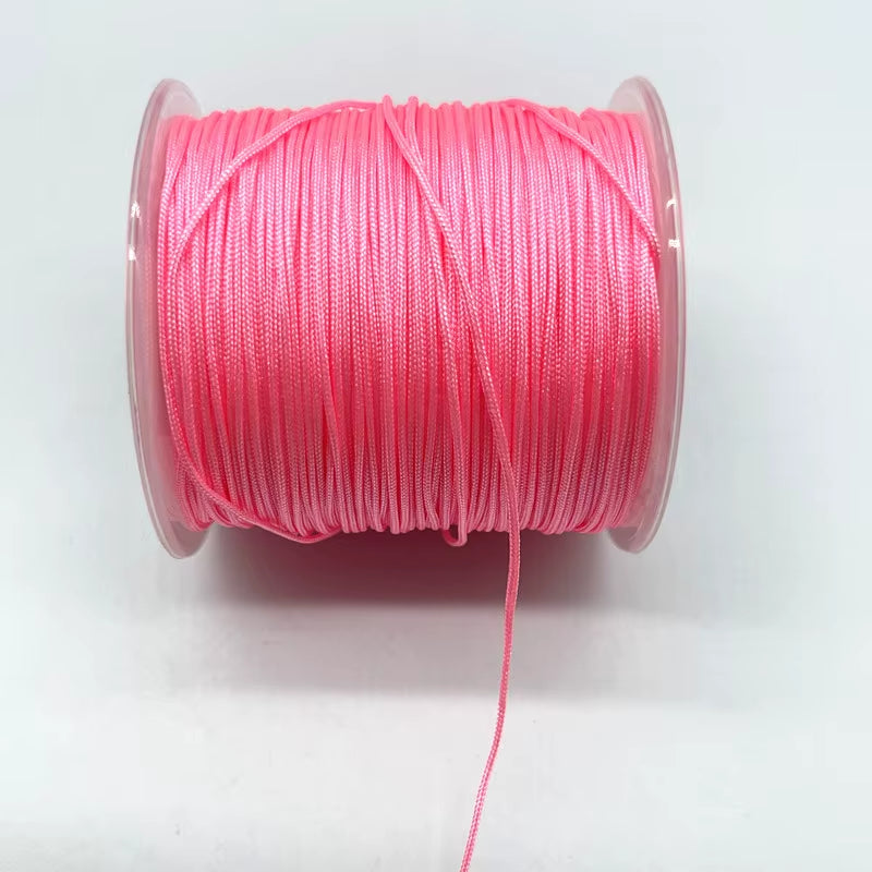 100M/Roll 0.8Mm Nylon Cord Thread Chinese Knot Macrame Cord Bracelet Braided String DIY Tassels Beading Shamballa String Thread