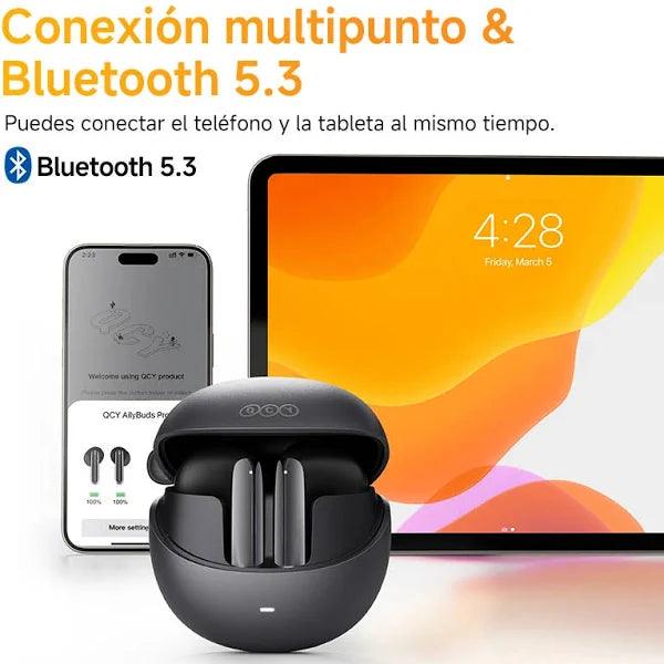 Auriculares Inalámbricos QCY Bluetooth 5.3 con Audio HD LDAC y 6 Micrófonos